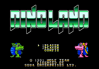 Заставка игры Dino Land